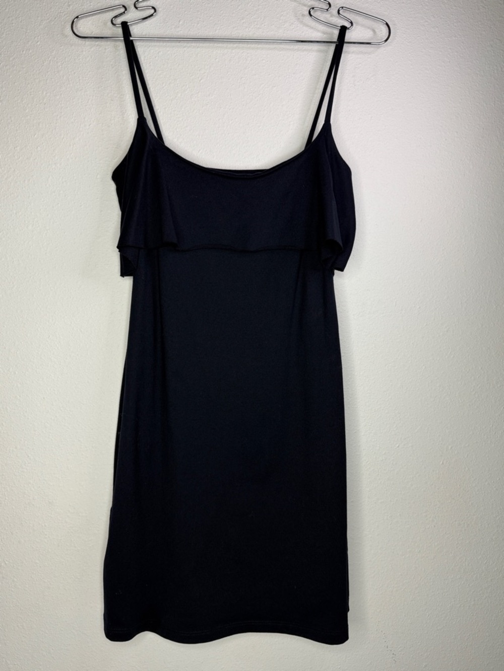 Susana Monaco Black Ruffle Mini Dress